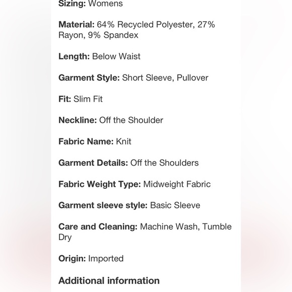 Women's Slim Fit Short Sleeve Off the Shoulder Top - A New Day™ Red L new - Picture 9 of 9